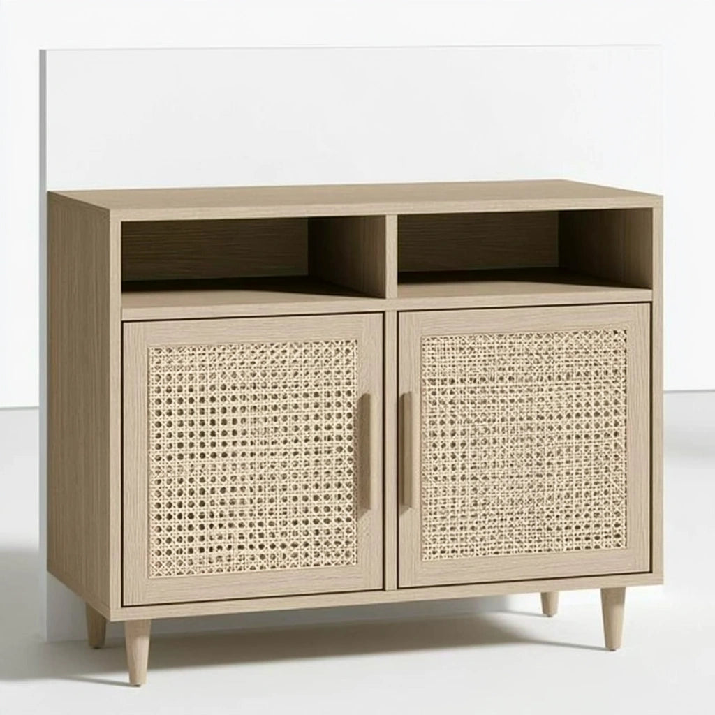 Houten opbergkast van hout, kleur wit