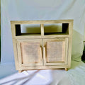 Houten opbergkast van hout, kleur wit