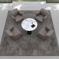 Accentfauteuil met leren bekleding, kleur lichtbruin
