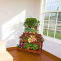 Plantenstandaard van hout, kleur naturelbruin